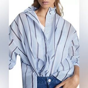 REISS Avera Striped Button Down Shirt